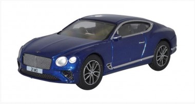 Oxford 76BCGT001 Bentley Continental GT Peacock Blue 