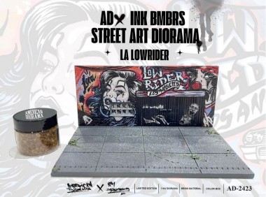 MiniGT AD-2423 MiniGT Diorama: Street Art la Lowrider 