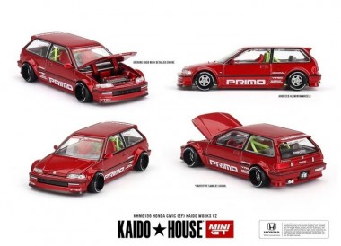 MiniGT KHMG156 KaidoHouse: Honda Civic (EF) Kaido Works 