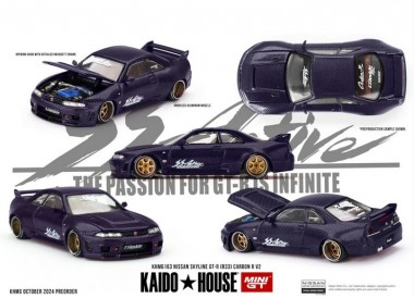 MiniGT KHMG163 KaidoHouse: Nissan Skyline GT-R (R33) 