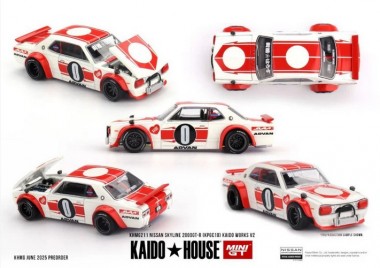 MiniGT KHMG211 KaidoHouse: Nissan SKYLINE GT-R (KPGC10) 