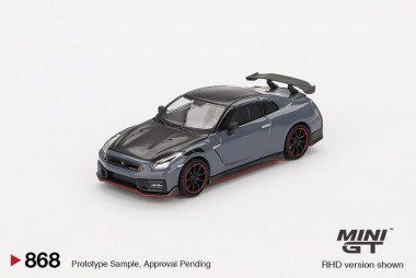 MiniGT MGT00868-L MiniGT: Nissan GT-R (R35) NISMO grau 