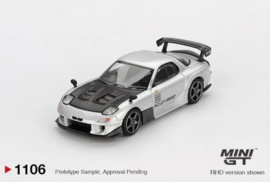 MiniGT MGT01106-L MiniGT: Mazda RX7 silber (2004) 