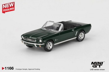 MiniGT MGT01166-L MiniGT: Ford Mustang Cabrio´64 grün 