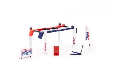 MiniGT T64A-TL001-HRC Tarmac: Garage Tools Set, Honda Racing 