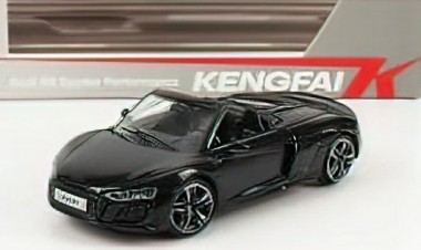 MiniGT VAKF-640364 KengFaiToys: Audi R8 Spyder schwarz 