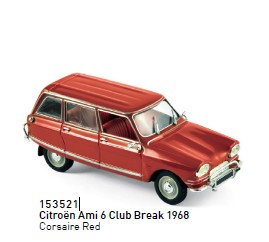 Norev 153521 Citroën Ami 6 Club Break rot 1968 