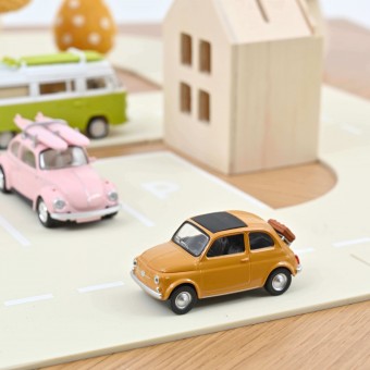 Norev 771204 JetCar: Fiat 500F gelb (1965) 