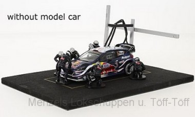 IXO Modelle FIG002SET Set Pit Stop blau 6 Figuren mit Decals 