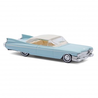 Busch Autos 45132 Cadillac Eldorado blau/Dach weiß 
