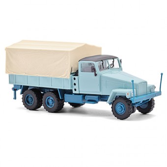 Busch Autos 51516 IFA G5´56 Pritsche m.Plane hellblau 