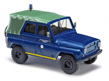 Busch Autos 52110 UAZ 469 THW Cottbus (1972) 