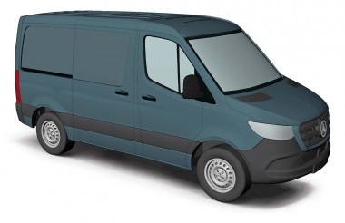 Busch Autos 53401 MB Sprinter (VS30) Kasten KR grau 