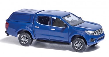 Busch Autos 53705 Nissan Navara mit Hardtop blau 