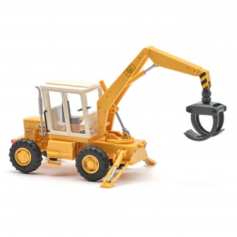 Busch Autos 54407 TIH 445 Schlepper mit Holzgreifer gelb  