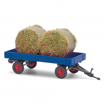 Busch Autos 59975 Anhänger mit Heuballen 