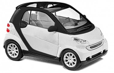 Busch Autos 60202 MiniKit: Smart Fortwo ´07, weiß 