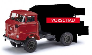 Busch Autos 95285 IFA W50 LA D035 Düngerstreuer, Rot 