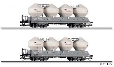 Tillig 01118 Güterwagenset der Holcim (Cesko) a.s. 