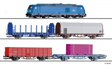 Tillig 01507 Einsteiger-Set: Internationaler Güterzu 