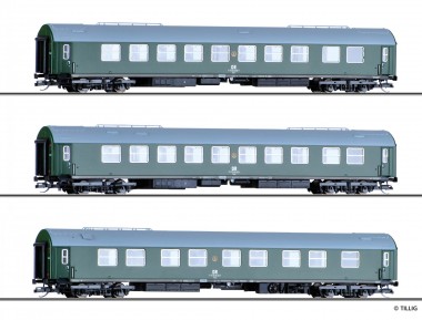 Tillig 01778 DR Reisezugwagen-Set 3tlg. Ep.4 