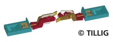 Tillig 08842 Kupplung (4a. V180), 2 St 