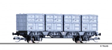 Tillig 14913 Behältertragwagen der DR 