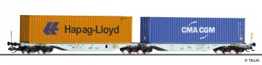Tillig 18063 ÖBB Doppeltragwagen "Hapag / CMA" Ep.6 