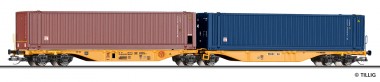Tillig 18079 Containertragwagen der WASCOSA 