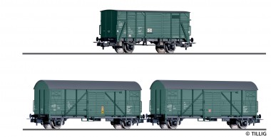 Tillig 70050 DR Bauzugwagen-Set 3-tlg Ep.4 
