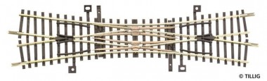 Tillig 83300 Doppelkreuzungsweiche 15° , L = 166 mm 