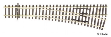 Tillig 83331 Weiche EW2 15° rechts , L = 166 mm 