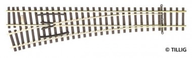 Tillig 83332 Weiche EW2 15° links , L = 166 mm 