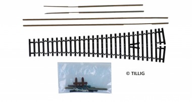 Tillig 83426 Flexsteg BW 15° Bausatz, brüniert 