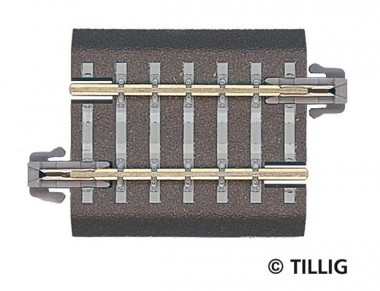 Tillig 83704 Bettungs-Gleisstück grau G5 L=36,5mm 