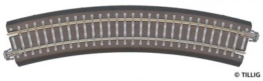 Tillig 83709 Bettungs-Gleisstück gebogen grau R11 R31 