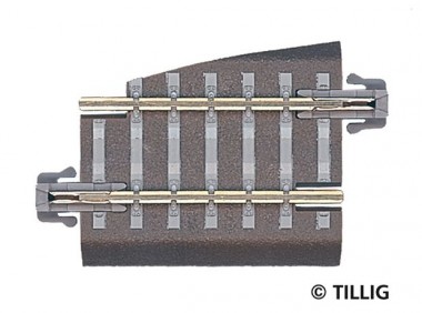 Tillig 83722 Bett.-Gleis Paß-St. grau G5 36mm links 