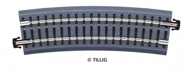 Tillig 83781 Bettungsgleis braun gebogen R32 