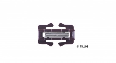 Tillig 83953 Schienenverbinder Bett.gl. braun, 20 St. 