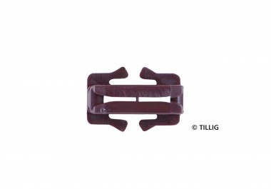 Tillig 83955 Isolierschien.verb. Bett.g. braun,20 St. 