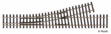 Tillig 85184 Abzweig links H0-H0m, L=228 mm 15° R363 