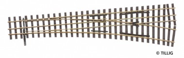 Tillig 85195 Dreischie. Schmalspurw. re. 15°, L=228mm 