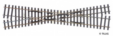 Tillig 85261 Kreuzung H0 li. / H0e re. 15° , L=232mm  