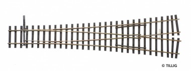 Tillig 85381 Hand-Außenbogenweiche 11°/15° 