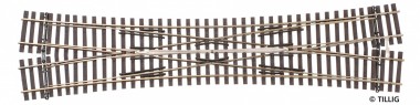 Tillig 85391 Hand-Doppelkreuzungsweiche 15°, L=276mm 