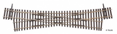 Tillig 85396 Hand-Einfachkreuzungsweiche 15°, L=252mm 