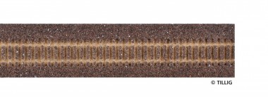 Tillig 86507 Gleisbett. Elite Flexgleis 950mm, dunkel 