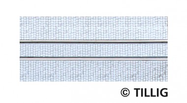Tillig 87511 Gleis Pflastersteine gerade 105,6 mm 