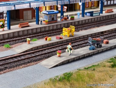 Vollmer 43558 Gepäckbahnsteig 6-tlg 