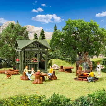 Vollmer 43606 Grillplatz mit Hütte 
